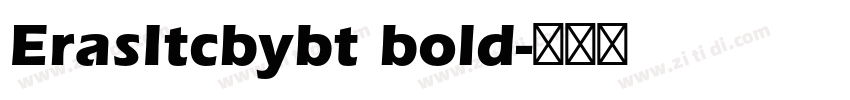 ErasItcbybt bold字体转换